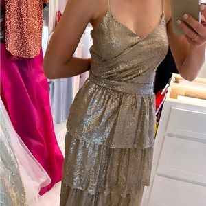 Gold MIDI dress